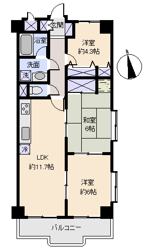 湯河原町 ライオンズマンション湯河原第2の間取り、または地形