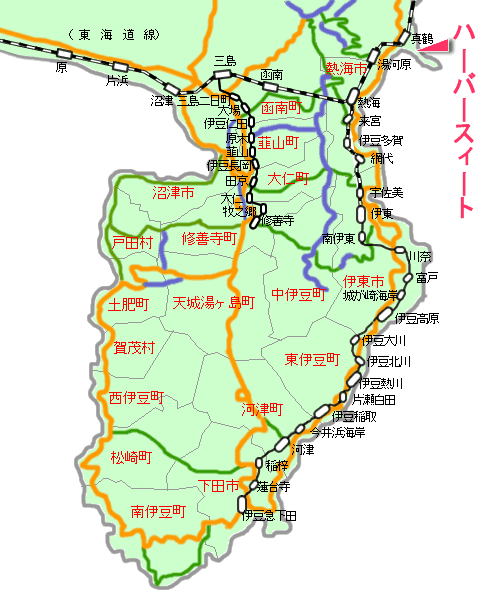 ハーバースィート最寄り路線図